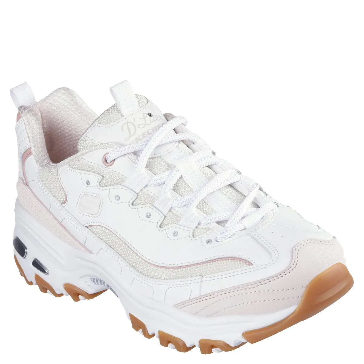 SKECHERS - Zapatilla Urbana Mujer Cuero Blanco Skechers