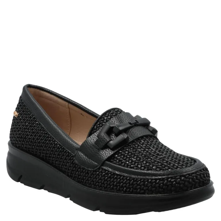 Mocasín Mujer Negro