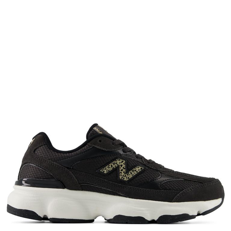 603 Zapatilla Urbana Mujer Cuero Negro
