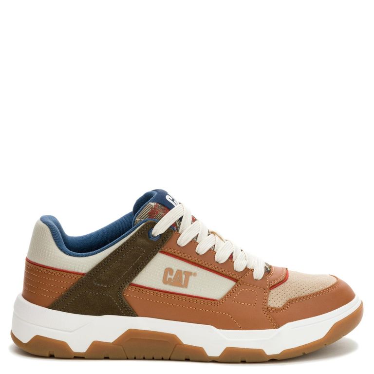 Zapatilla Urbana Hombre Cuero Café