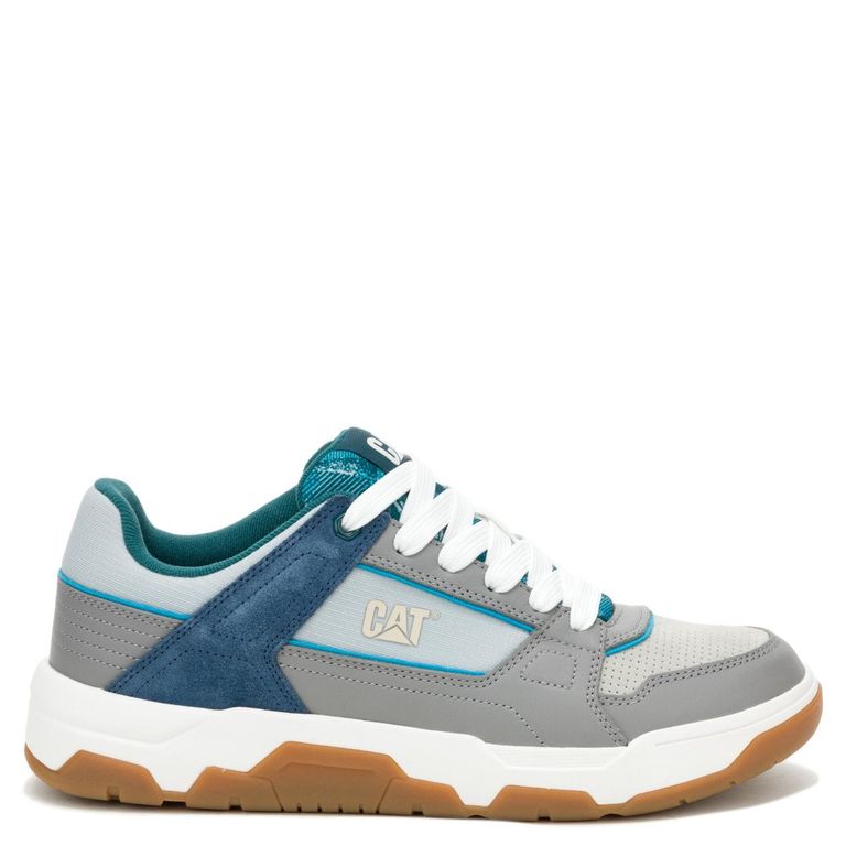 Zapatilla Urbana Hombre Cuero Gris