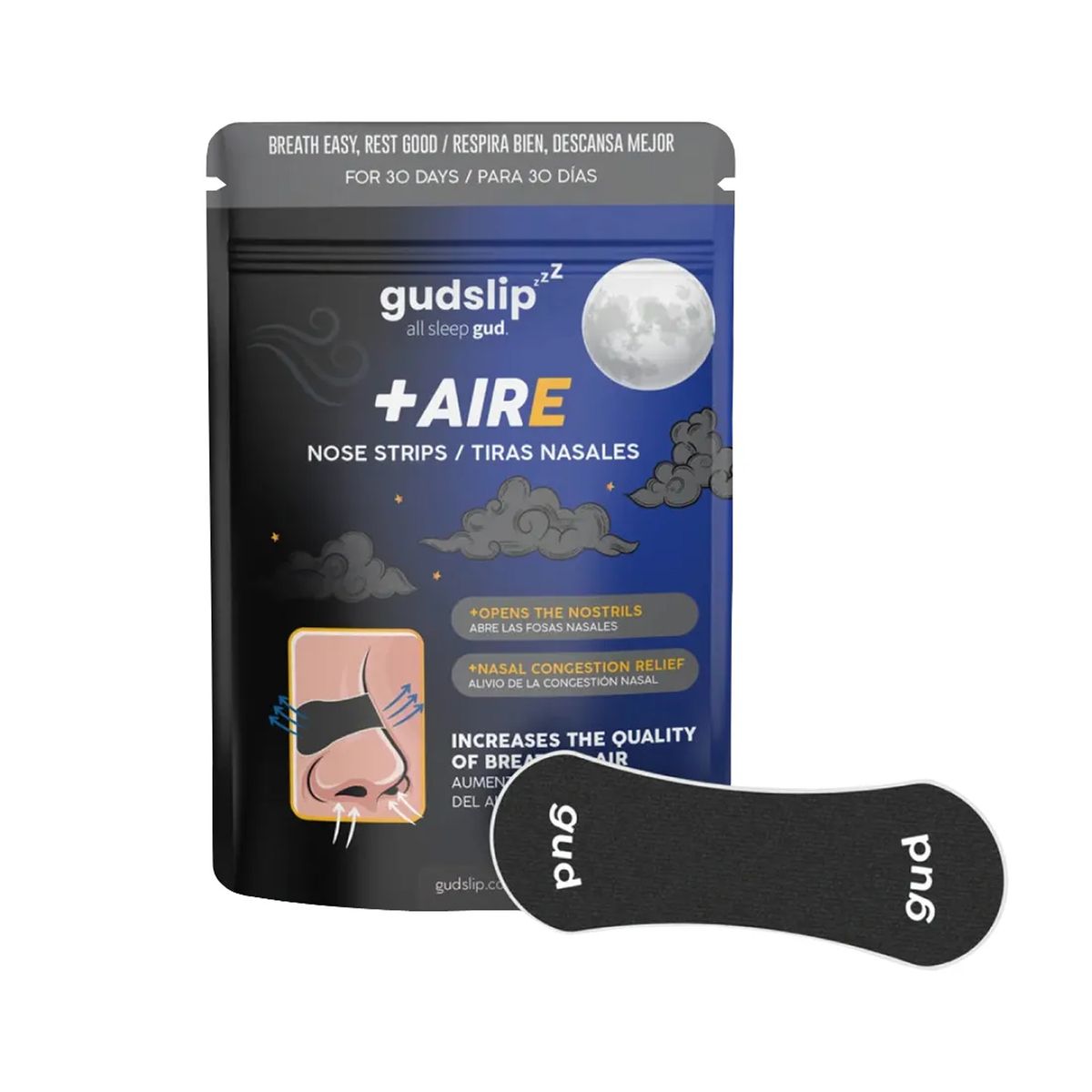 FOODTECH - Gudslip Tiras Nasal 30 Unidades