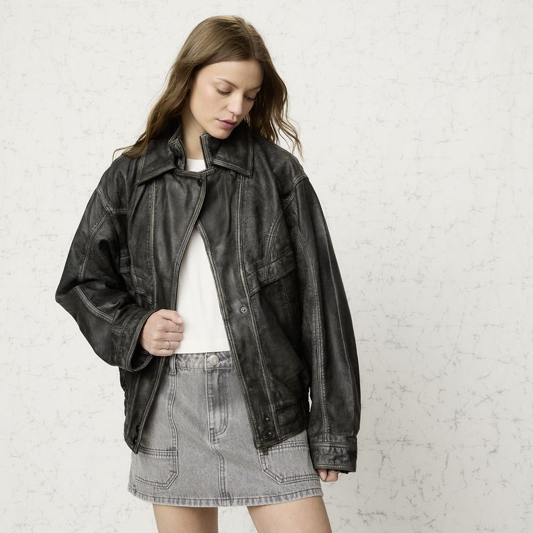 Chaqueta Cuero Mujer