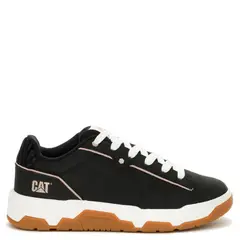 CAT - Zapatilla Urbana Mujer Cuero Negro