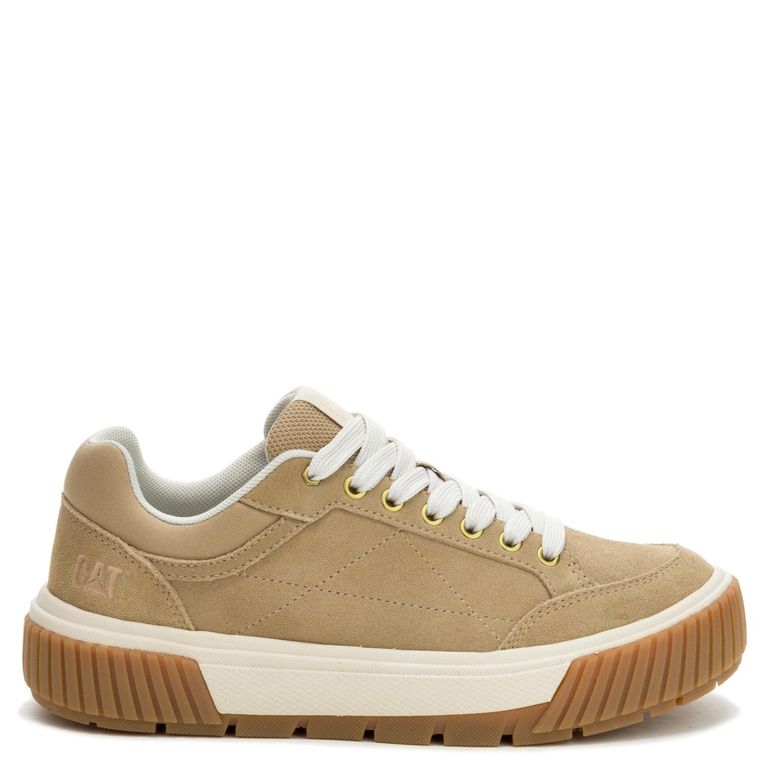 Zapatilla Urbana Mujer Cuero Beige