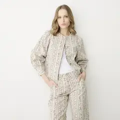 BASEMENT - Chaqueta Flores Mujer