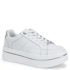 GACEL - Zapatilla Urbana Mujer Cuero Blanco