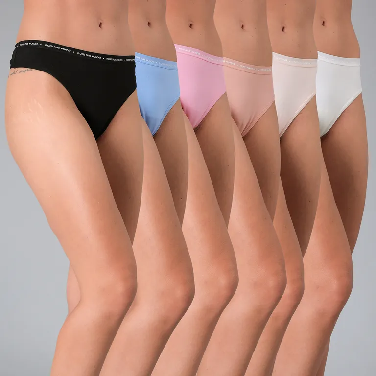 Pack De 6 Colaless Mujer Algodón
