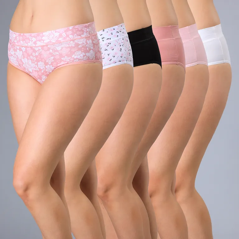 Pack De 6 Calzones Bikinis Mujer Algodón