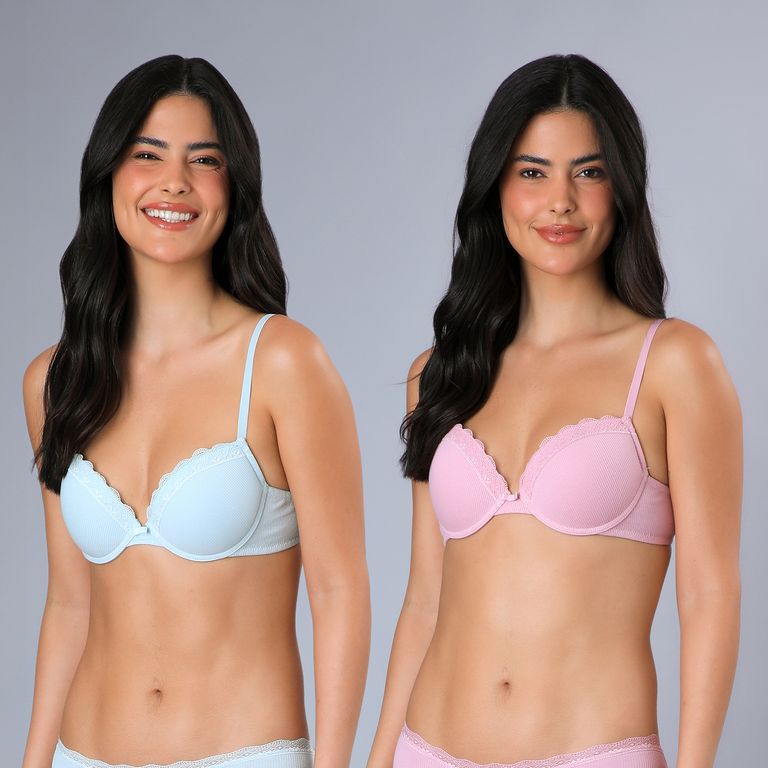 Pack De 2 Sostenes Mujer Algodón