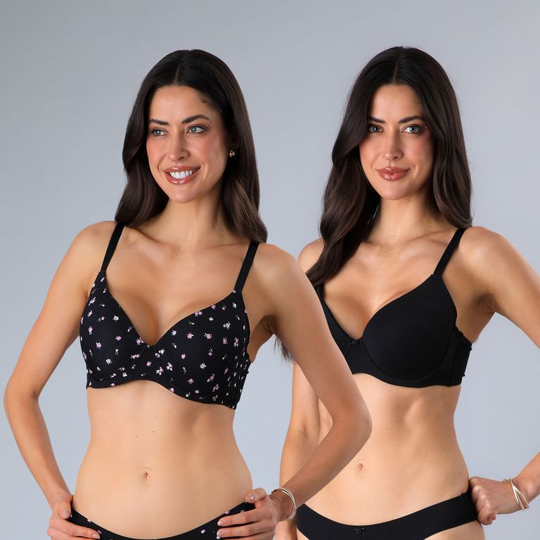 Pack De 2 Sostenes Mujer Algodón