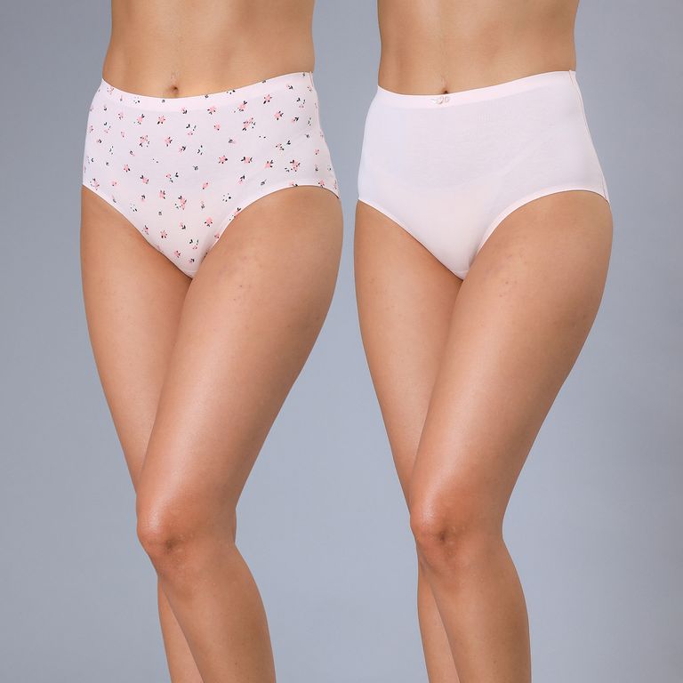 Pack De 2 Calzones Tiro Alto Mujer Algodón