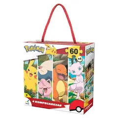 DISNEY - Puzzle Pokemon 60 Pzs 4 en 1