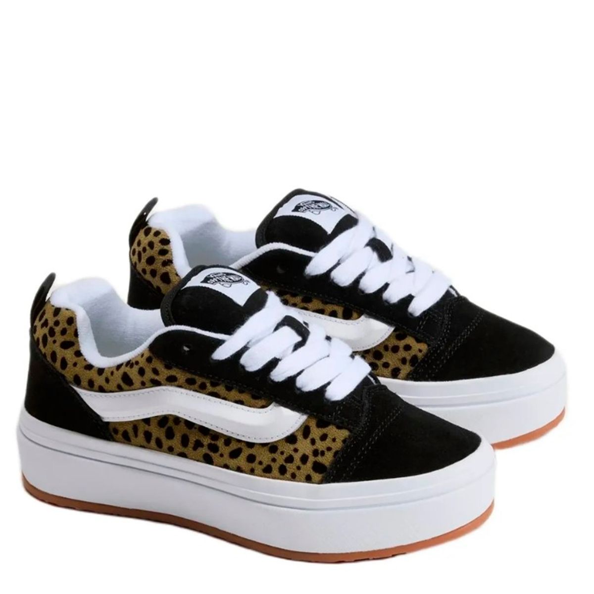 VANS - Knu Skool Zapatilla Urbana Mujer Cuero Negro Vans