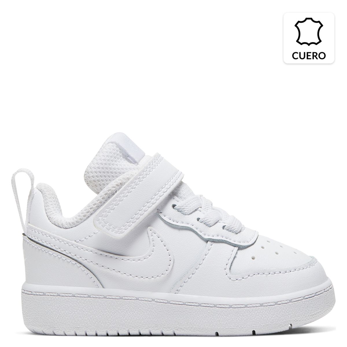 NIKE - Calzado Escolar Niño Cuero Blanco (20 a 35) Nike
