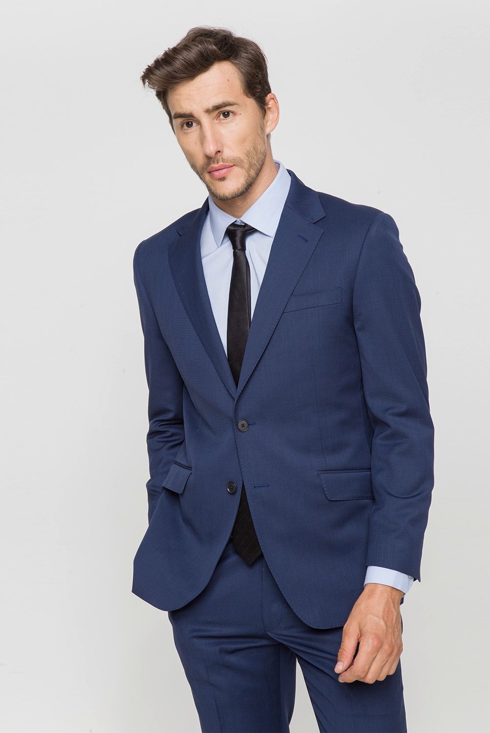 LA MARTINA - Chaqueta Traje Formal Hombre Lana Slim Fit La Martina