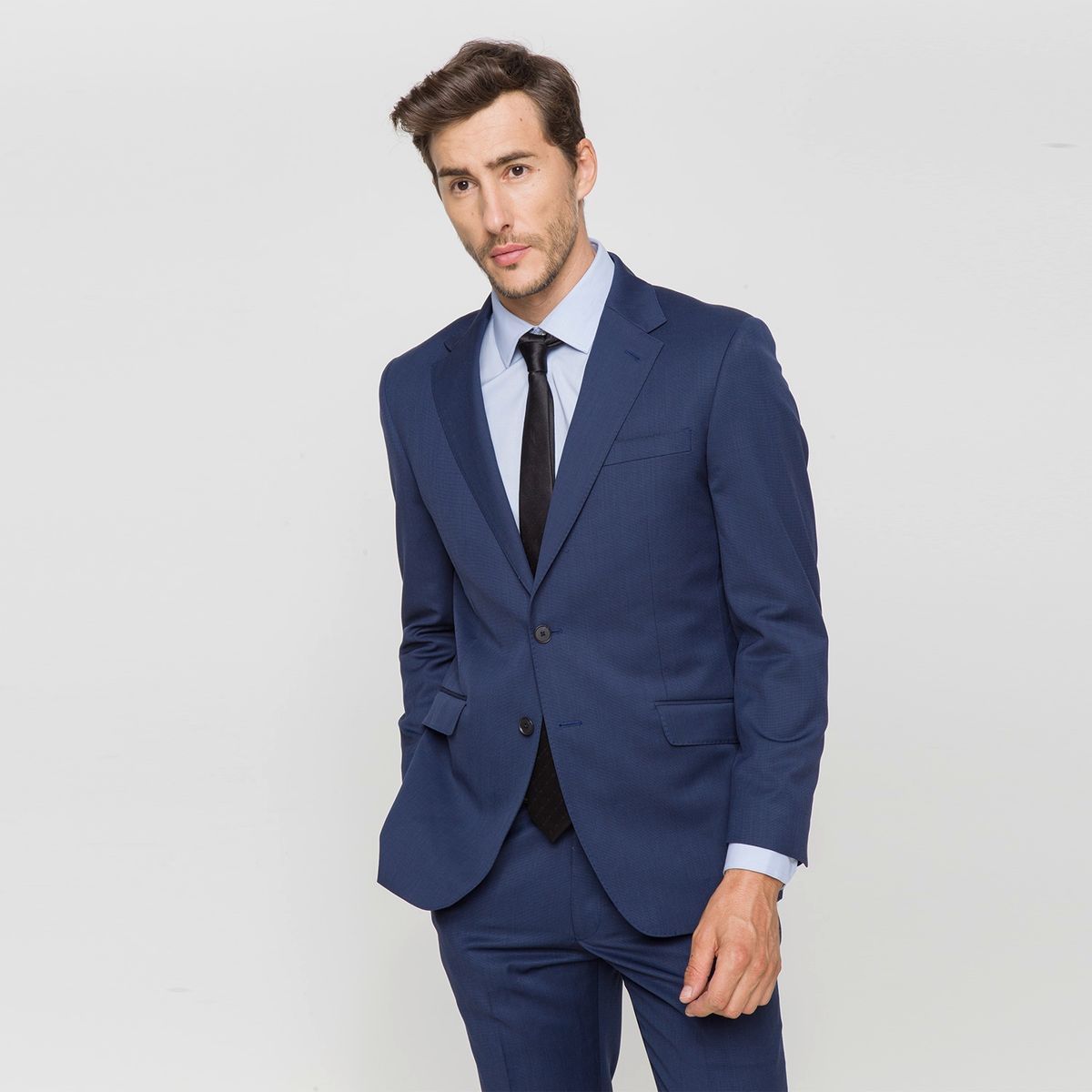 LA MARTINA - Chaqueta Traje Formal Hombre Lana Slim Fit La Martina