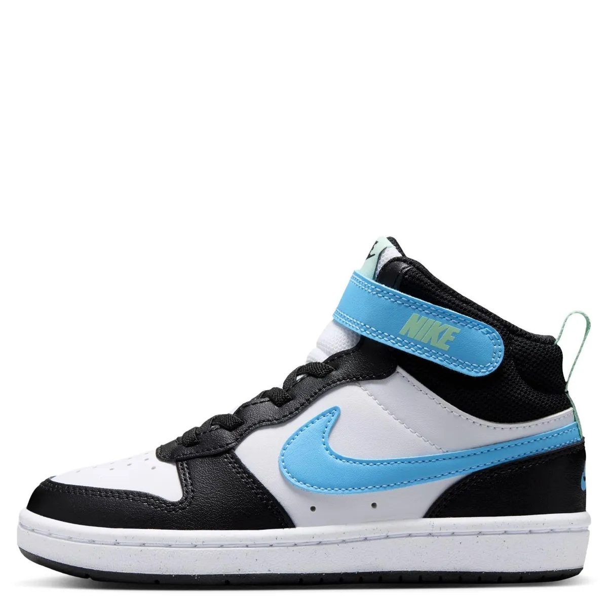 NIKE - Court Borough Mid 2 Zapatilla Urbana Niño Cuero Blanco (27 a 34) Nike