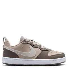 NIKE - Court Borough Low Jes Zapatilla Urbana Niño Café (34.5 a 38.5)