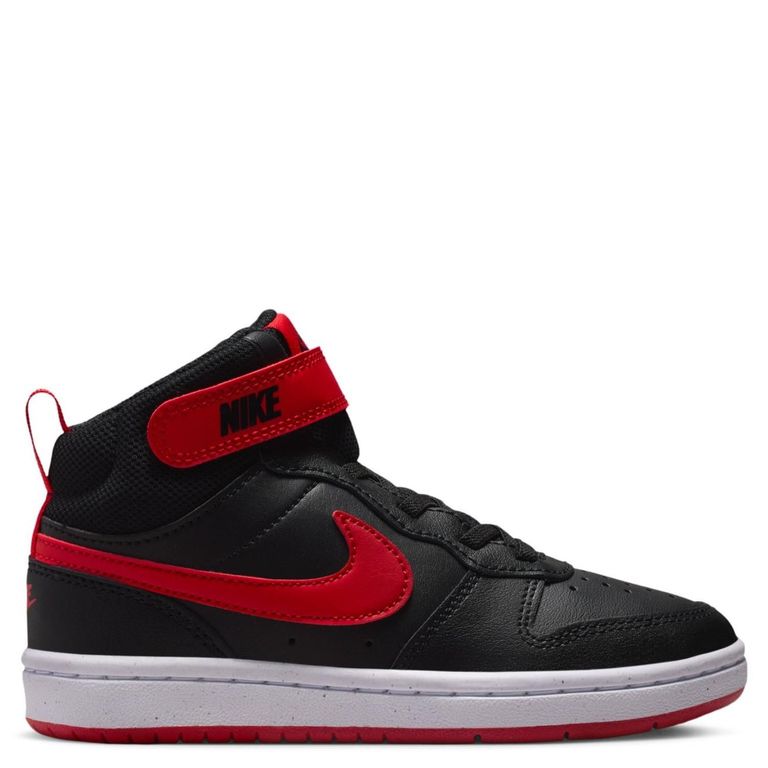 Court Borough Mid 2 Bpv Zapatilla Urbana Niño Cuero Negro (29 A 34)
