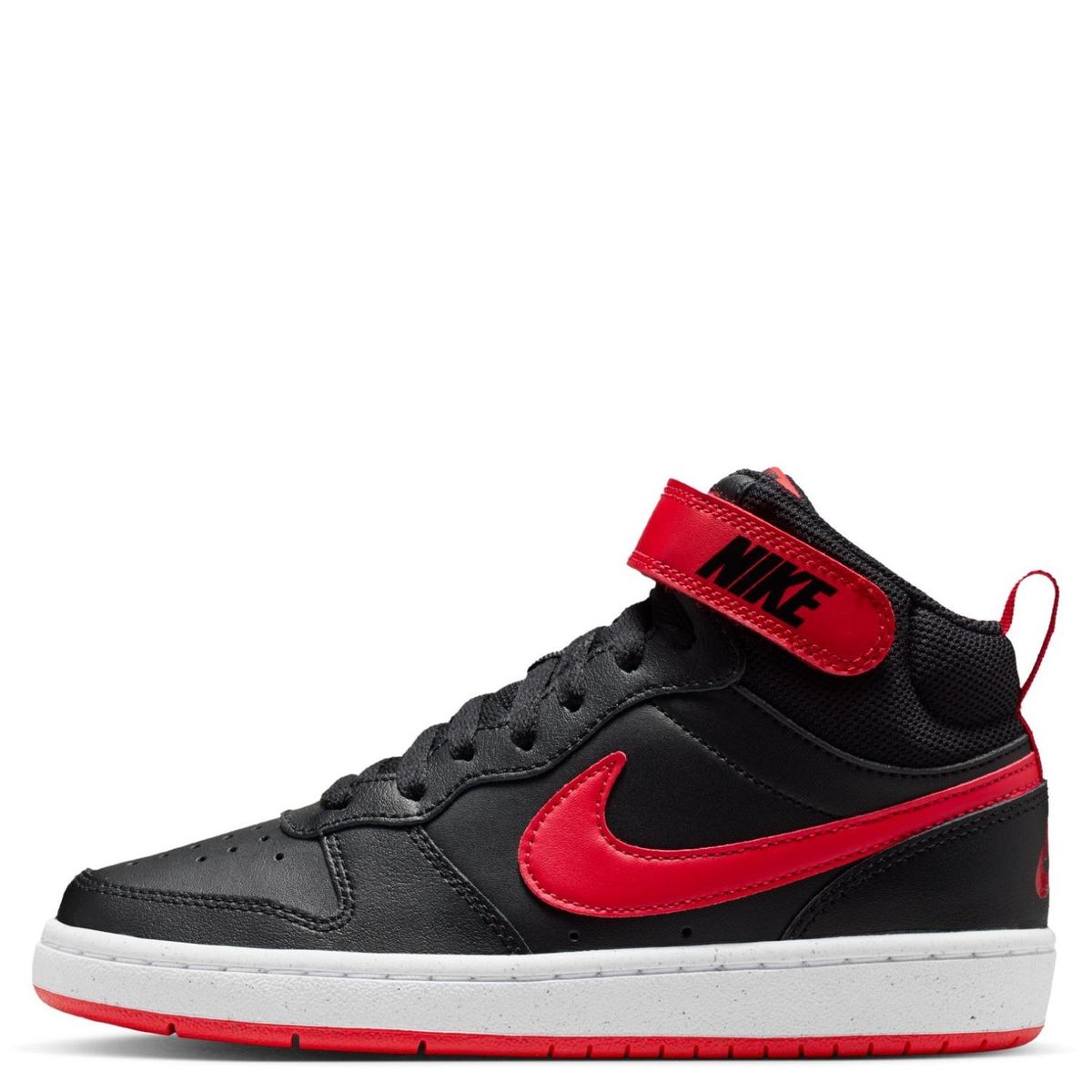 NIKE - Court Borough Mid 2 Zapatilla Urbana Niño Cuero Negro (34.5 A 38.5) Nike