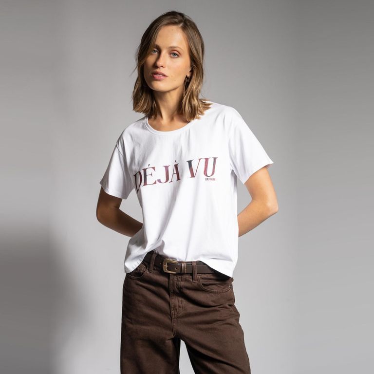 Polera Deja Vu Blanco Mujer