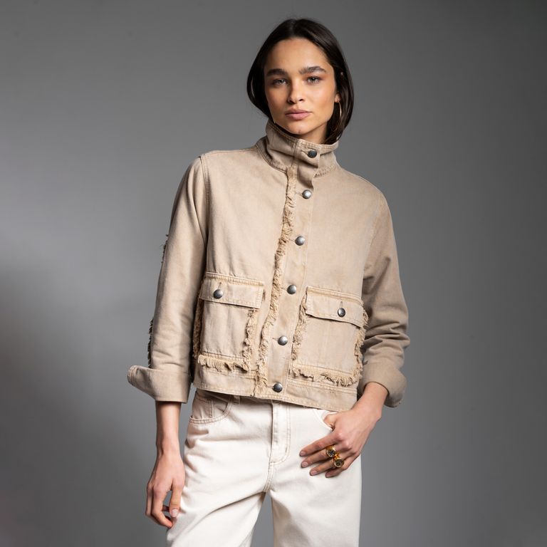 Chaqueta Tessa Beige Mujer