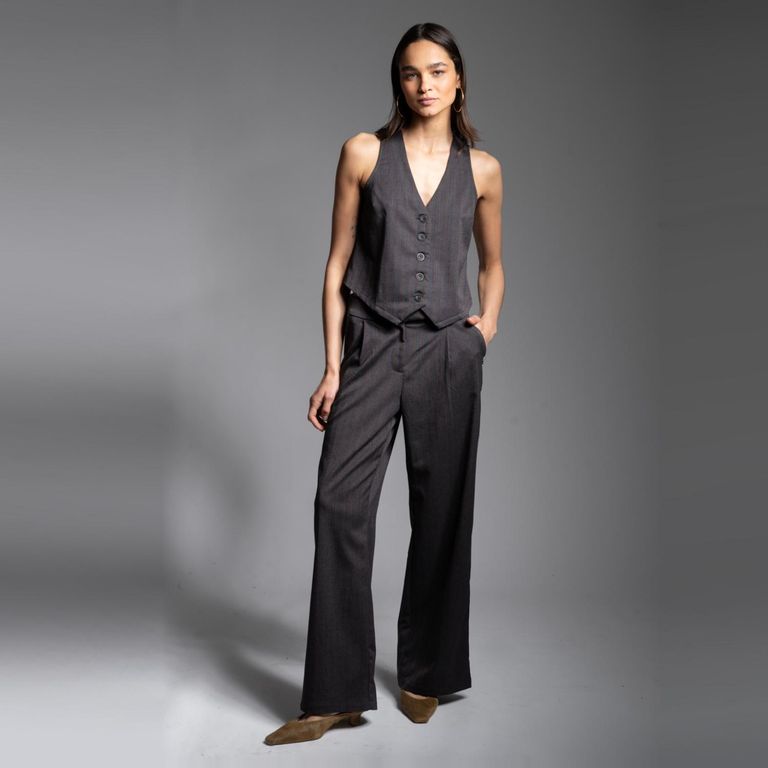 Vest Rai Gris Mujer