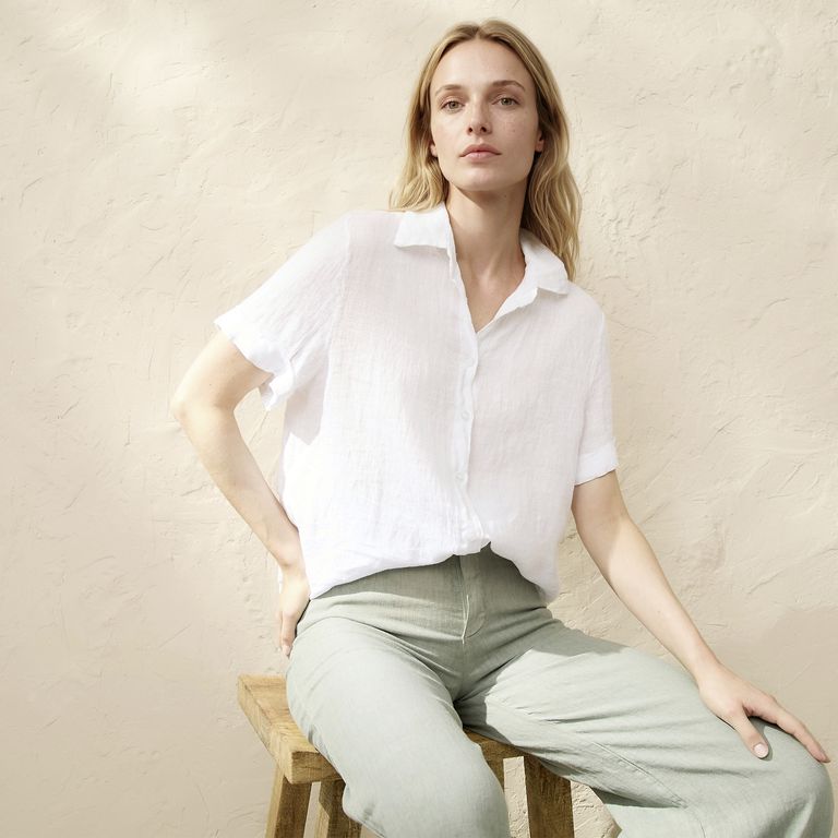 Blusa Lino Italia Camisera Mujer