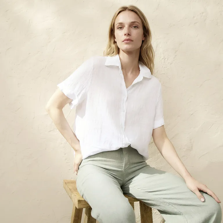 Blusa Lino Italia Camisera Mujer