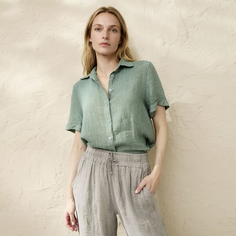 Blusa Lino Italia Camisera Mujer
