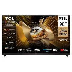 TCL - Smart TV SQD-Mini Led 98" UHD 4K X11L Google TV