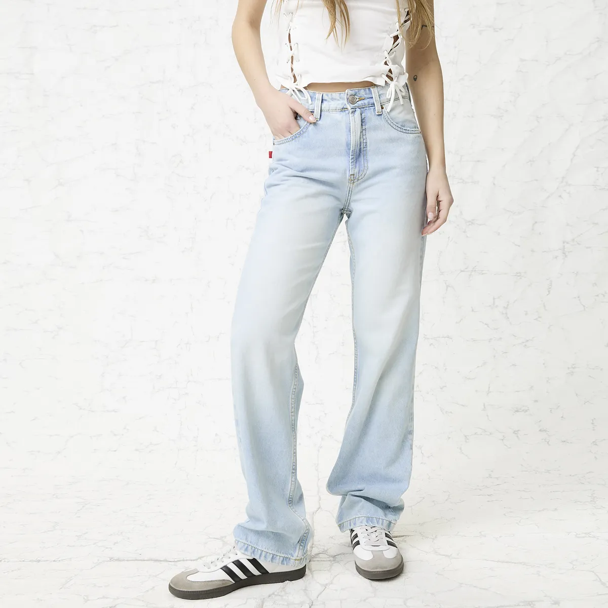 AMERICANINO - Jeans Mujer Tiro Alto Americanino