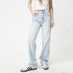 AMERICANINO - Jeans Straight Tiro Alto Mujer