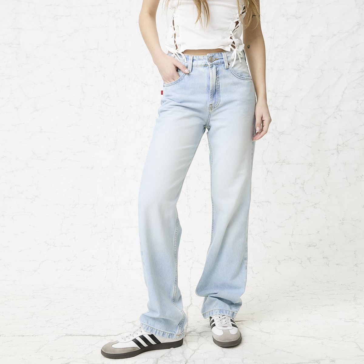 AMERICANINO - Jeans Mujer Tiro Alto Americanino