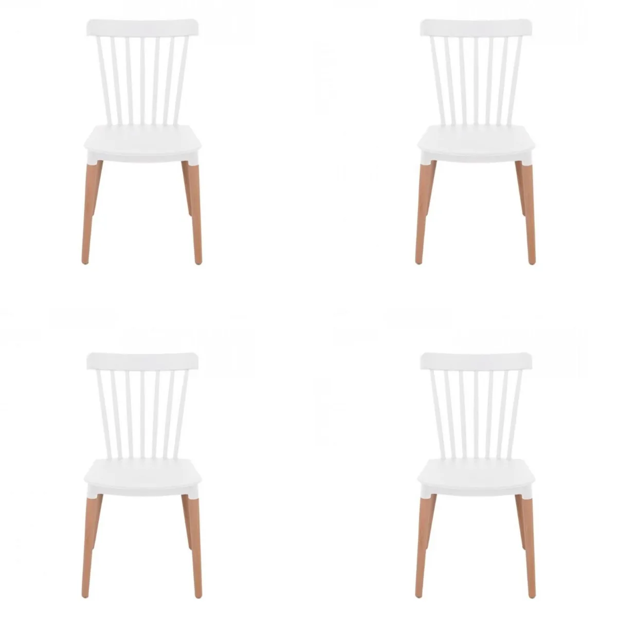 ALAIA HOME - Pack 4 Sillas Windsor Blanca Alaia Home