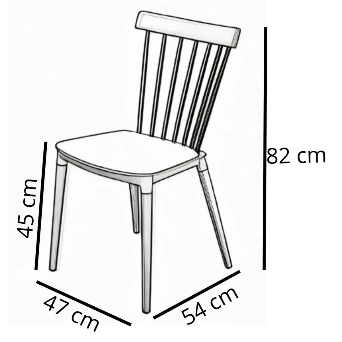ALAIA HOME - Pack 4 Sillas Windsor Blanca Alaia Home