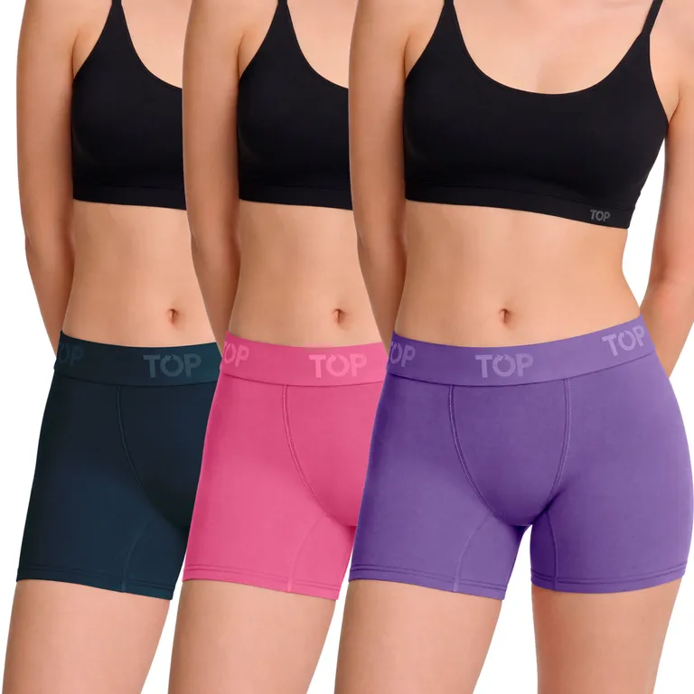 Pack De 3 Boxers Algodón Mujer