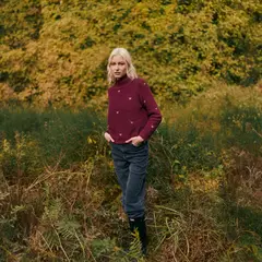 MUTH - Sweater Colmena Burdeo Mujer