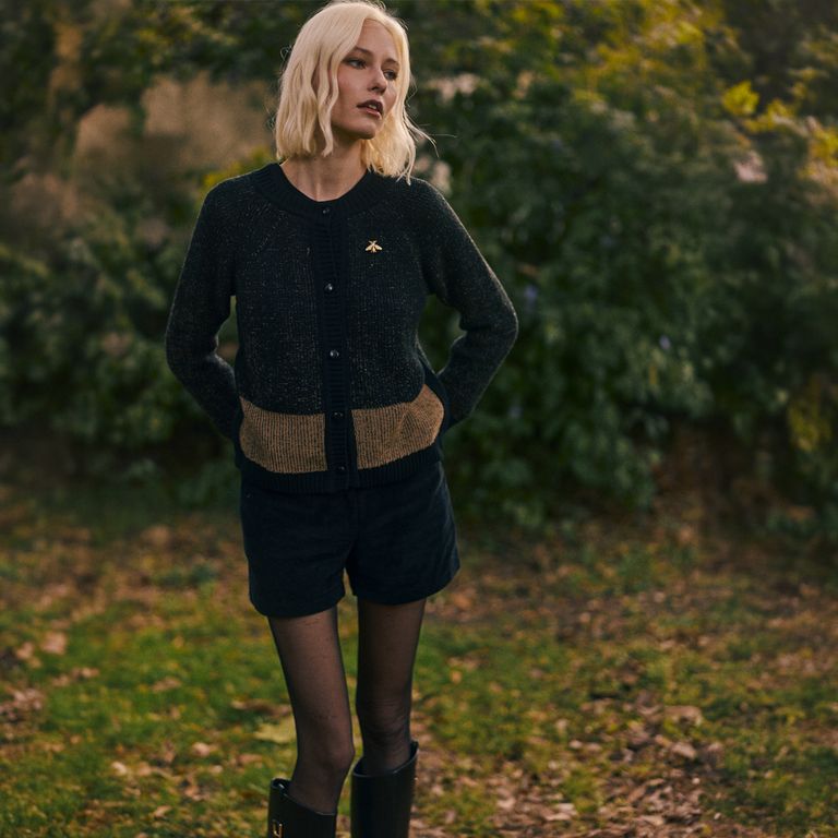 Cardigan The Queen Lurex Mujer