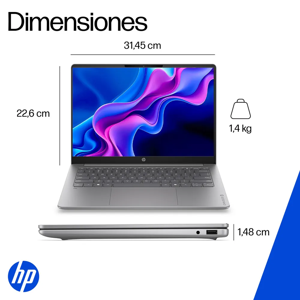 HP OmniBook 3 14-hz0051la Snapdragon X 16GB 512GB, foto 14