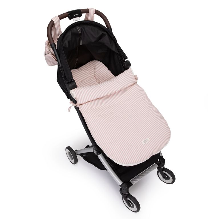 Saco Coche Rosa Rayas