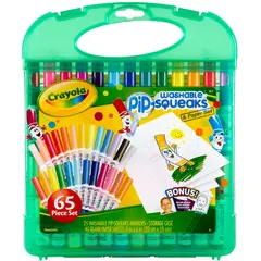 CRAYOLA - Maleta Washable Pip Squeaks 65 Piezas