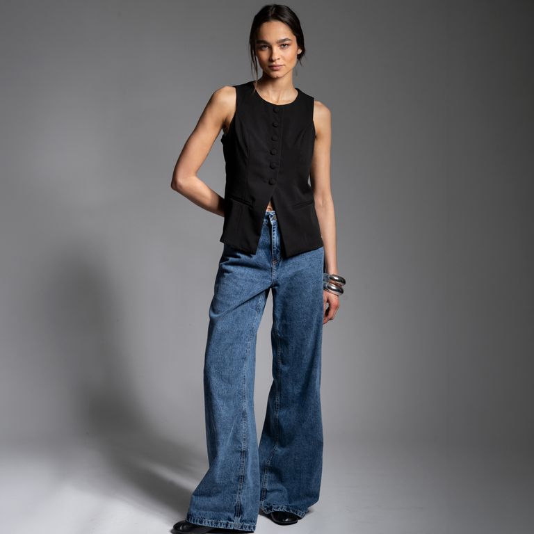 Vest Irene Negro Mujer