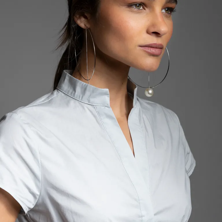 Blusa Musette Celeste Mujer