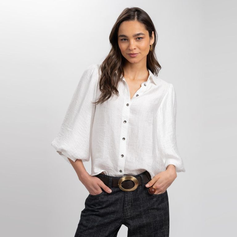 Blusa Clarisse Blanco Mujer