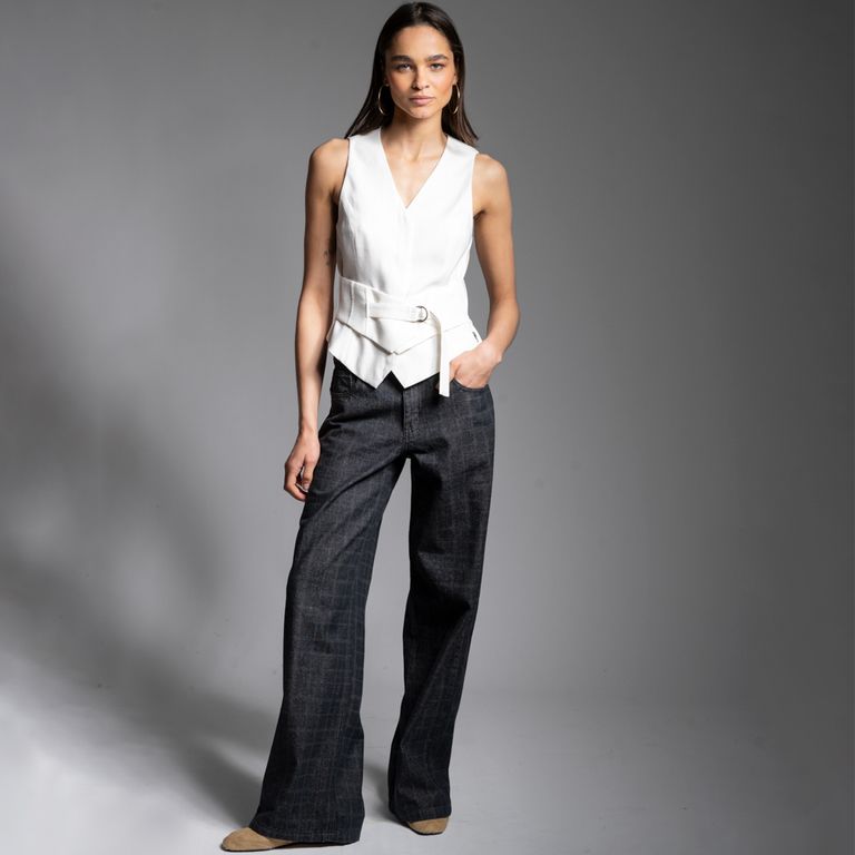 Vest Clementine Blanco Mujer