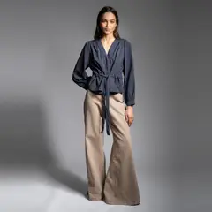 LOLITA LPK - Blusa Ivoire Azul Marino Mujer