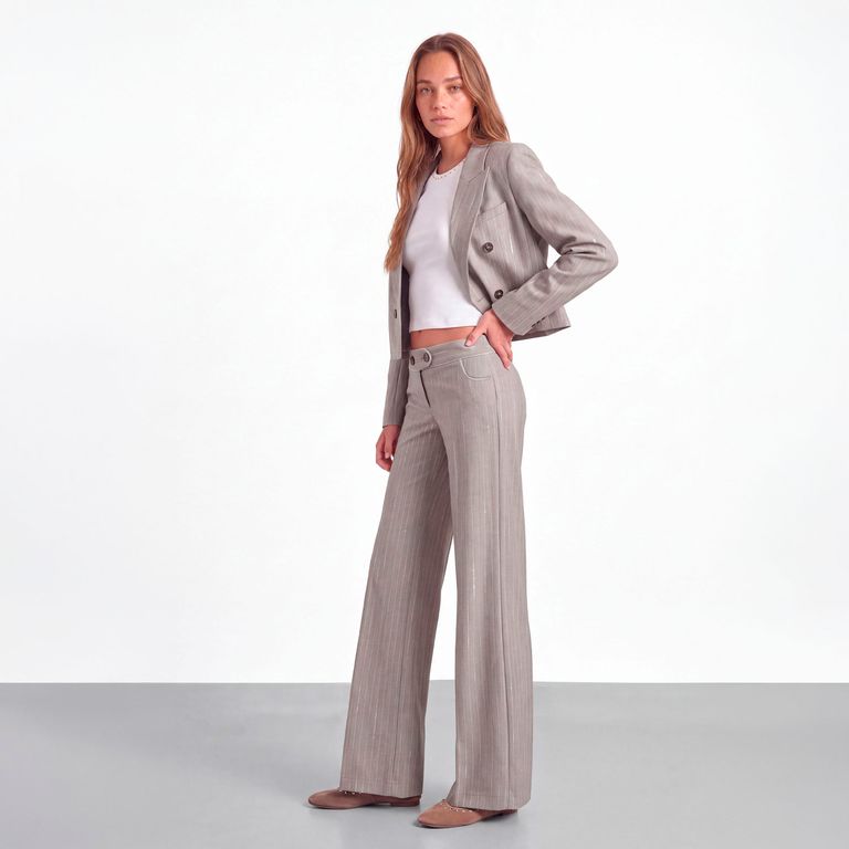 Pantalón Sastrero Lurex Mujer
