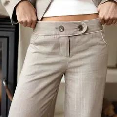 RAINDOOR - Pantalón Sastrero Lurex Mujer